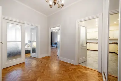 Łóżko lub łóżka w pokoju w obiekcie Marszałkowska 34