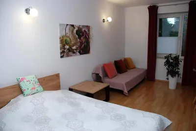Plan piętra w obiekcie Beautiful apartment with terrace in Warsaw near forest