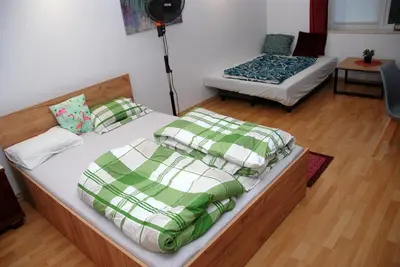 Plan piętra w obiekcie Beautiful apartment with terrace in Warsaw near forest