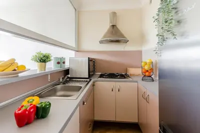Kuchnia lub aneks kuchenny w obiekcie Chłodna cozy apartment