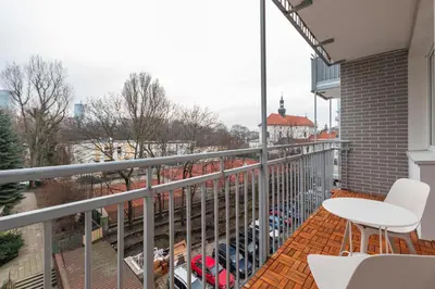 Balkon lub taras w obiekcie Apartament Niecała by Your Freedom