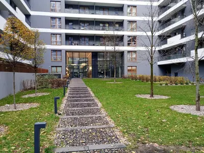 Budynek, w którym mieści się apartament