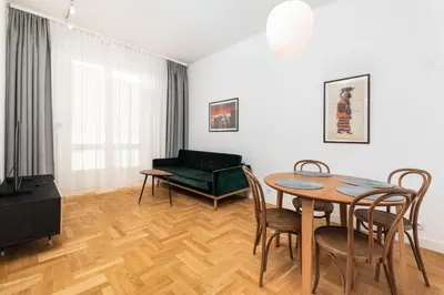 Część wypoczynkowa w obiekcie Apartamenty Wawa Centrum by Your Freedom