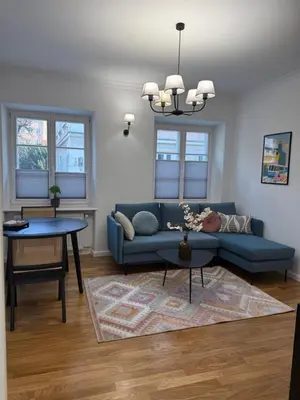 Część wypoczynkowa w obiekcie Mostowa Apartament Old Town Warszawa