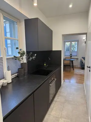 Kuchnia lub aneks kuchenny w obiekcie Mostowa Apartament Old Town Warszawa