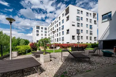Budynek, w którym mieści się apartament