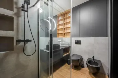 Plan piętra w obiekcie Praga Grochowska Unique Apartment by BookingHost