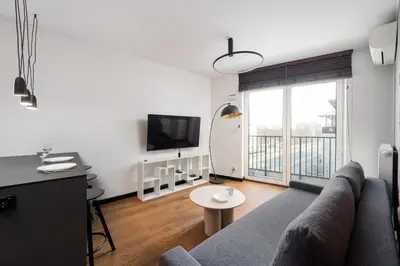 Plan piętra w obiekcie Praga Grochowska Unique Apartment by BookingHost