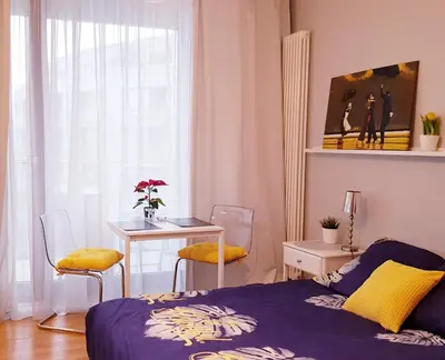 Łóżko lub łóżka w pokoju w obiekcie HomeComfort Apartament Adonis