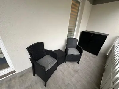Część wypoczynkowa w obiekcie Cozy apartment near the airport and business center MOKOTÓW