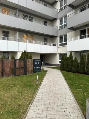Budynek, w którym mieści się apartament