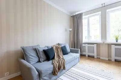 Część wypoczynkowa w obiekcie Close-Central Warsaw Apartment - Great Location - Big and Bright Apartment&Nowy Świat