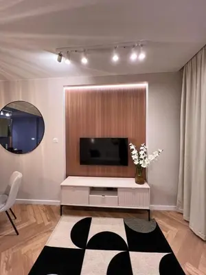 Telewizja i/lub zestaw kina domowego w obiekcie Mià Warsaw - Rotunda