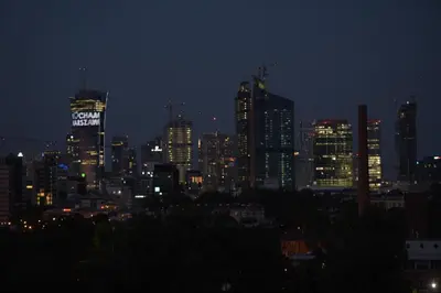 Widok na miasto Warszawa z tego apartamentu
