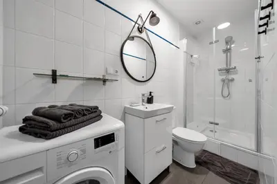 Łazienka w obiekcie City Centre Apartment- Top location, Park&Metro - by Rentujemy