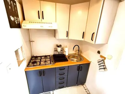Kuchnia lub aneks kuchenny w obiekcie Cozy Studio at Plac Konstytucji