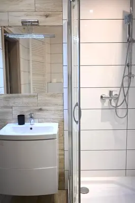 Łazienka w obiekcie Apartments przy metro Kondratowicza,Targówek