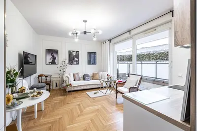 Część wypoczynkowa w obiekcie Luksusowy apartament blisko centrum, parking w garażu podziemnym
