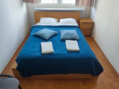 Łóżko lub łóżka w pokoju w obiekcie Żelazna Center Apartment