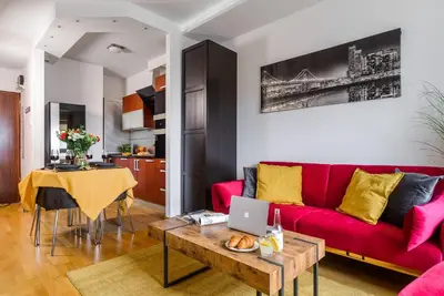 Część wypoczynkowa w obiekcie Lumina cozy apartment Platinum Tower