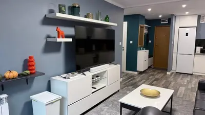 Kuchnia lub aneks kuchenny w obiekcie Apartament Grzybowska