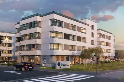 Budynek, w którym mieści się aparthotel