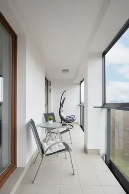 Plan piętra w obiekcie Bright Apartment with Parking near the PGE National Stadium by Noclegi Renters