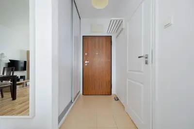 Plan piętra w obiekcie Bright Apartment with Parking near the PGE National Stadium by Noclegi Renters