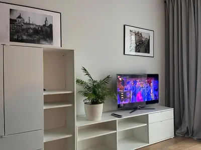 Telewizja i/lub zestaw kina domowego w obiekcie Metro Art Scandic Studio