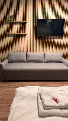 Część wypoczynkowa w obiekcie Mint Studio with outdoor space - self check-in