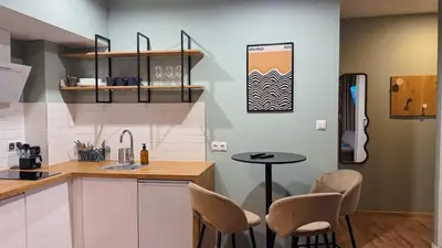 Kuchnia lub aneks kuchenny w obiekcie Mint Studio with outdoor space - self check-in