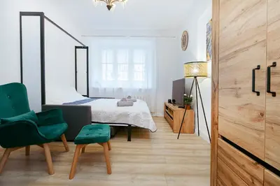 Łóżko lub łóżka w pokoju w obiekcie Poznańska 12 - Better Rental