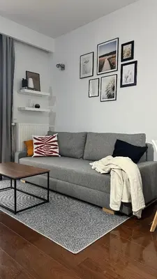 Część wypoczynkowa w obiekcie Mieszkanie 2pokojowe Wilanów