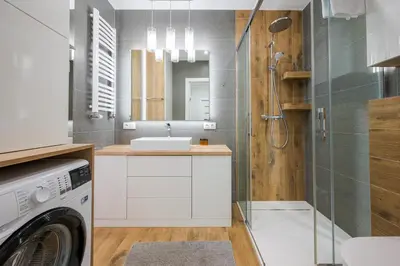 Łazienka w obiekcie Racjonalizacji Stylish Apartment by BookingHost