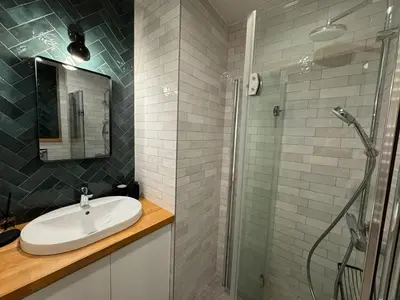 Łazienka w obiekcie Nowolipie 16, City Center Apartment