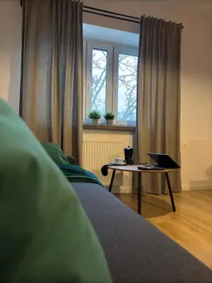Część wypoczynkowa w obiekcie Nowolipie 16, City Center Apartment