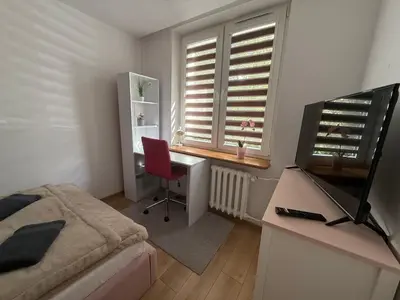Łóżko lub łóżka w pokoju w obiekcie Saska Kępa Apartament LUX