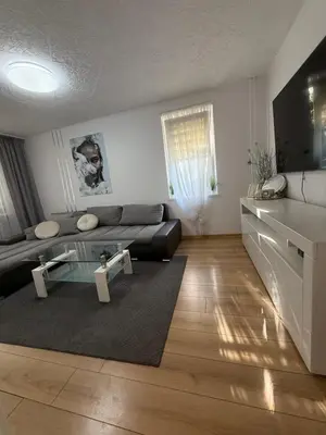 Telewizja i/lub zestaw kina domowego w obiekcie Saska Kępa Apartament LUX