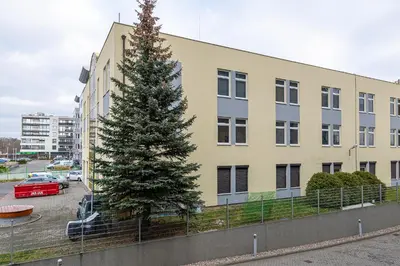 Budynek, w którym mieści się apartament