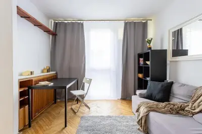 Część wypoczynkowa w obiekcie Close-Urban Chic - One Bedroom Apartament - Warsaw Stays - Żelazna