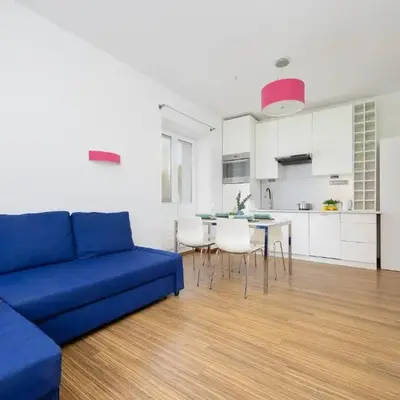 Mokotów Modern Apartment with Desk for Remote Work by Noclegi Renters
