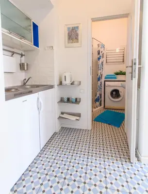 Kuchnia lub aneks kuchenny w obiekcie Rental Apartments Poznańska