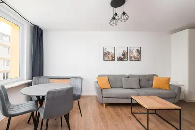Część wypoczynkowa w obiekcie Ochota Stylish Apartment by BookingHost