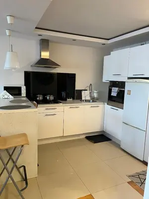 Kuchnia lub aneks kuchenny w obiekcie Apartament z widokiem Pereca 2