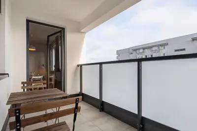 Balkon lub taras w obiekcie Apartament Zwierz