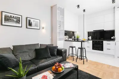 Kuchnia lub aneks kuchenny w obiekcie Close-Golden Apartments - Mennica Residence, 1-Bedroom in City Center # 140