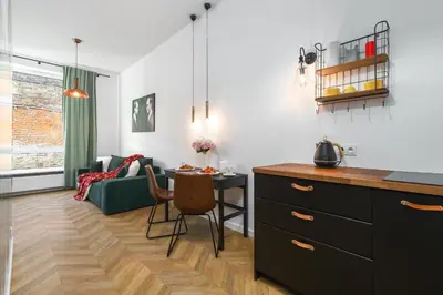 Część wypoczynkowa w obiekcie Urban Chic -2 Rooms Apartment - Praga Północ - Warsaw Stays - Zabkowska