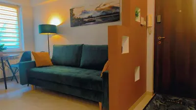 Część wypoczynkowa w obiekcie Verdant Apartment