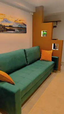 Część wypoczynkowa w obiekcie Verdant Apartment