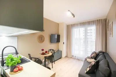 Część wypoczynkowa w obiekcie miniStudios Habicha by VAYA STAYS